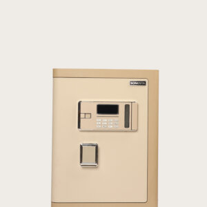 خزنة مصفحة معدن 60 سم – قفل بصمة + كلمة مرور تعمل باللمس